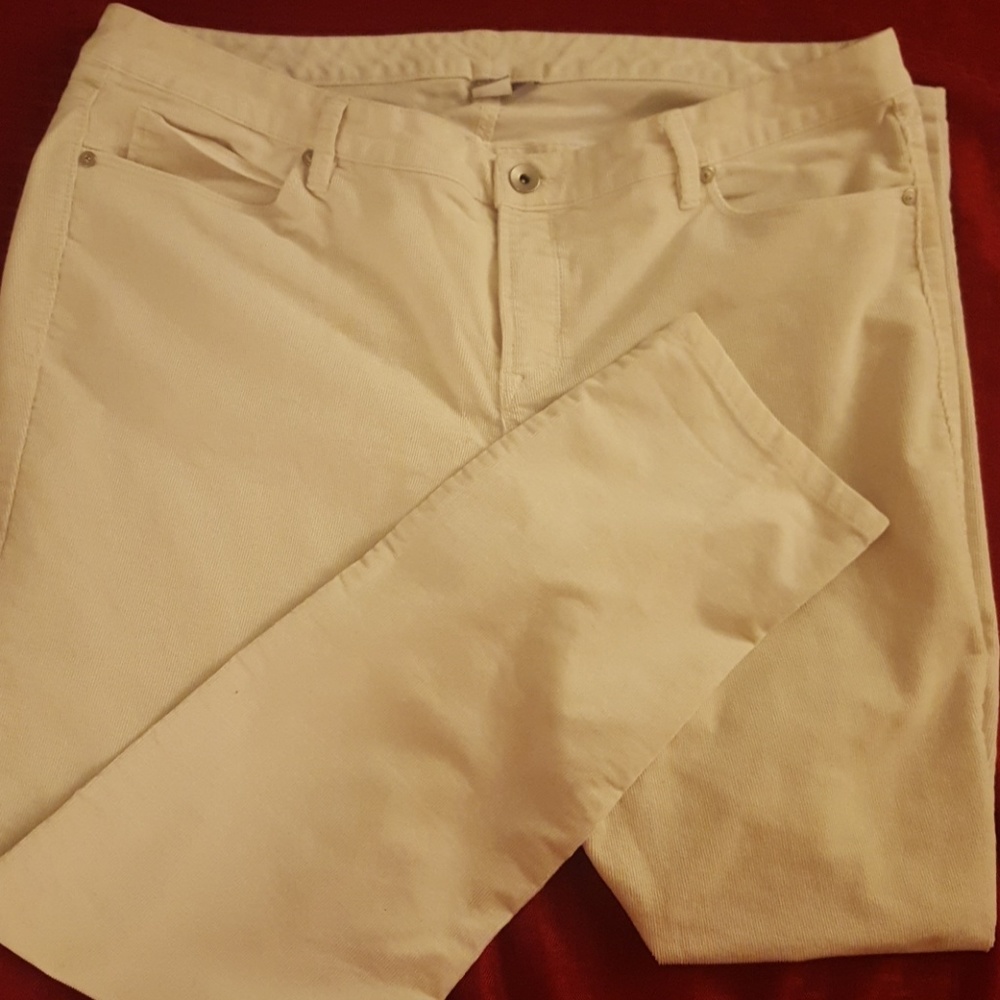 White Corduroy Pants